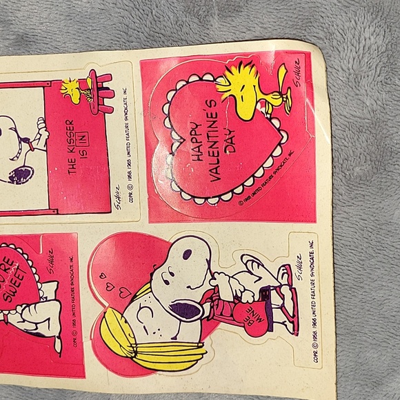 Vintage Snoopy stickers 1965,1966 - Picture 3 of 4